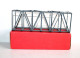 RARE PONT METALLIQUE FAIT MAIN Par MARYSE GERARD! MINIATURE TRAIN HO, 21x5,5x7cm, ANCIEN MODÉLISME FERROVIAIRE (1712.181 - Décors