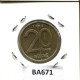 20 FRANCS 1994 DUTCH Text BÉLGICA BELGIUM Moneda #BA671.E - 20 Frank