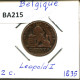 2 CENTIMES 1835 FRENCH Text BÉLGICA BELGIUM Moneda #BA215.E - 2 Centimes