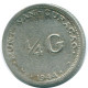 1/4 GULDEN 1944 CURACAO NEERLANDÉS NETHERLANDS PLATA Colonial #NL10576.4.E - Curaçao