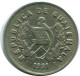 5 CENTAVOS 1991 GUATEMALA Moneda #AR954.E - Guatemala