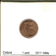 1 CENT 2011 ESTONIA Coin #AS692.U - Estonie