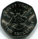 5 SHILLINGS 1987 UGANDA UNC Coin #W11144.U - Oeganda