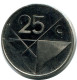 25 CENTS 1986 ARUBA Münze (From BU Mint Set) #AH071.D - Aruba