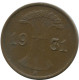 1 REICHSPFENNIG 1931 A DEUTSCHLAND Münze GERMANY #AD451.9.D - 1 Rentenpfennig & 1 Reichspfennig