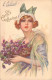 Fêtes - Sainte-Catherine - E Colombo - Femme - Fleurs - Carte Postale Ancienne - Sainte-Catherine