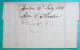 LETTRE LETTER BOSTON USA ETATS UNIS POUR FOR EDENTON CAROLINE DU NORD NORTH CAROLINA 1817 - …-1845 Vorphilatelie