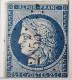 2 TIMBRE France N° 4 - 25 C Bleu 1853-60 - Oblitéré 2855 - Yvert & Tellier 2003 Coté Minimum 90 € - 1849-1850 Ceres
