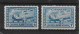 CANADA 1942 - 1943 AIR STAMPS 6c, 7c SG 399/400 UNMOUNTED MINT Cat £37+ - Poste Aérienne