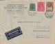 Hongrie Lettre Censurée Par Avion Pour La Suisse 1943 - Hojas Completas