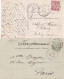 32239# 2 CARTES POSTALES MONACO Obl VINTIMILLE A NICE 1920 CONVOYEUR REBECQ Belgique - MONTE CARLO 1902 - Brieven En Documenten