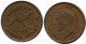 1/2 PENNY 1947 AUSTRALIEN AUSTRALIA I Münze #AX359.D - ½ Penny