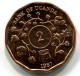 2 SHILLINGS 1987 UGANDA UNC Coin #W11169.U - Uganda