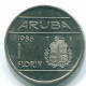 1 FLORIN 1986 ARUBA (NEERLANDÉS NETHERLANDS) Nickel Colonial Moneda #S13649.E - Aruba