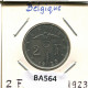 2 FRANCS 1923 FRENCH Text BELGIQUE BELGIUM Pièce #BA564.F - 2 Francs