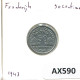 50 CENTIMES 1943 FRANCE Pièce #AX590.F - 50 Centimes