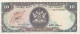 BILLETE DE TRINIDAD Y TOBAGO DE 10 DOLLARS DEL AÑO 1985 (BANKNOTE) BIRD-PAJARO - Trinidad & Tobago
