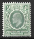 K.U.T......KING EDWARD VII...(1901-10..)....." 1904...".....FLAW........HALFA.......SG17.......DISCRIPTION BELOW.....MH. - Protectoraten Van Oost-Afrika En Van Oeganda