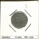 10 CENTS 1995 SWASILAND SWAZILAND Münze #AS316.D - Swasiland