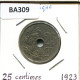 25 CENTIMES 1923 BELGIEN BELGIUM Münze #BA309.D - 25 Centimes