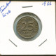 25 CENTS 1966 TRINIDAD Y TOBAGO TRINIDAD & TOBAGO Moneda #AN738.E - Trinidad & Tobago