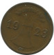 1 REICHSPFENNIG 1928 G DEUTSCHLAND Münze GERMANY #AE224.D - 1 Renten- & 1 Reichspfennig