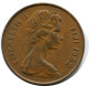 2 CENTS 1982 FIDJI FIJI Pièce #BA155.F - Fidschi