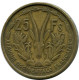 25 FRANCS 1956 FRENCH WESTERN AFRICAN STATES #AX883.F - Africa Occidentale Francese