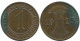 1 REICHSPFENNIG 1925 A ALEMANIA Moneda GERMANY #AD456.9.E - 1 Rentenpfennig & 1 Reichspfennig