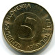 5 TOLAR 2000 SLOVENIA UNC Head Capricorn Coin #W11103.U - Slovenië