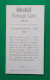 Trading Card - Mobil Vintage Cars - (6,8 X 3,8 Cm) - 1926 Vauxhall 30-98 HP "OE" - N° 10 - Engine