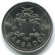 25 CENTS 2008 BARBADE BARBADOS Pièce #WW1160.F - Barbados (Barbuda)