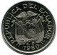 1 SUCRE 1980 ECUADOR Coin #AZ168.U - Equateur