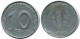 10 PFENNIG 1950 A DDR EAST GERMANY Coin #AE077.U - 10 Pfennig