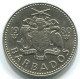 25 CENTS 1980 BARBADOS Coin #WW1161.U - Barbades