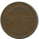 1 REICHSPFENNIG 1930 A GERMANY Coin #AD441.9.U - 1 Rentenpfennig & 1 Reichspfennig
