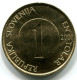 1 TOLAR 2001 SLOVENIA UNC Fish Coin #W11302.U - Slowenien