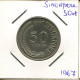 50 CENTS 1967 SINGAPUR SINGAPORE Moneda #AR820.E - Singapour