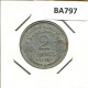 2 FRANCS 1950 B FRANCIA FRANCE Moneda #BA797.E - 2 Francs