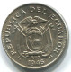 5 CENTAVOS 1946 ECUADOR Münze #WW1180.D - Ecuador