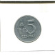 5 CENTAI 1991 LITAUEN LITHUANIA Münze #AS695.D - Lituanie