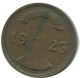 2 RENTENPFENNIG 1923 D DEUTSCHLAND Münze GERMANY #AE272.D - 2 Rentenpfennig & 2 Reichspfennig