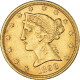 Monnaie, États-Unis, Coronet Head, $5, Half Eagle, 1898, U.S. Mint - 5$ - Half Eagle - 1866-1908: Coronet Head