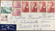 CANADA -1968, REGISTER, AIRMAIL, COVER USED TO USA, MULTI 8 STAMP, CASIMIR GZOWOSKT, RAILWAY, ROYAL QUEEN ELIZABETH, MON - Storia Postale