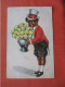 Black Americana    Top Hat With Flowers.         Ref 6031 - Black Americana