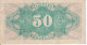 BILLETE DE ESPAÑA DE 50 CTS DEL AÑO 1937 LETRA B EN CALIDAD EBC (XF) REPUBLICA ESPAÑOLA - Sonstige & Ohne Zuordnung