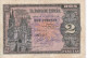 BILLETE DE ESPAÑA DE 2 PTAS  DEL AÑO 1938 SERIE G CALIDAD MBC (VF) (BANKNOTE) - 1-2 Pesetas