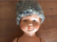 Delcampe - 2 Poupée Ancienne / Vintage En Carton Bouilli? Visage Peint à La Main, Yeux Marron - Dolls