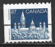 Canada 1988. Scott #1194 (U) Parliament, Library  *Complete Issue* - Roulettes