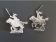 Petits Soldats Plats En étain 3,5 Cm Cuirassier Et Dragon Premier Empire & - Soldatini Di Piombo